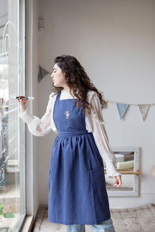 Winter- BATA PARA MAESTRA hecha a mano. Edición limitada serie Eternal Four Seasons